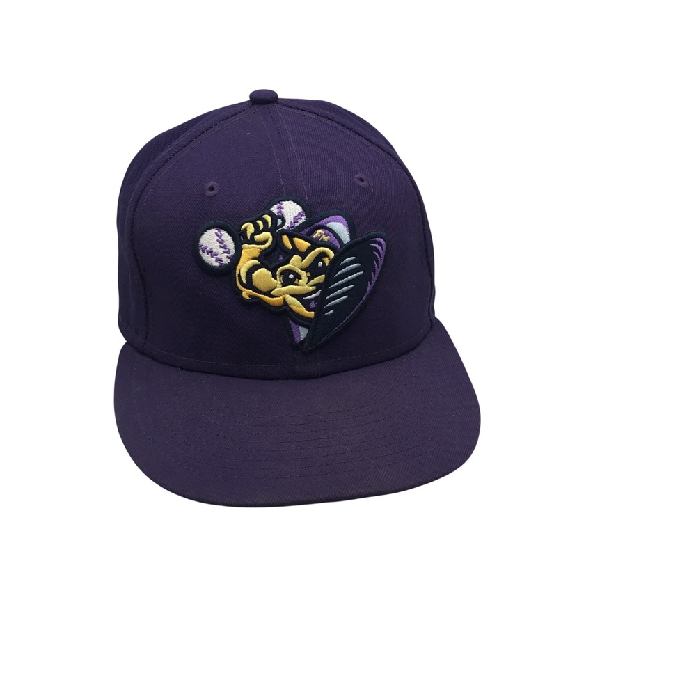 New Era 59FIFTY Sacramento River Cats MiLB Fitted Hat Purple Size 7 1/8